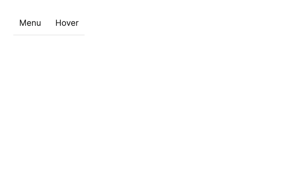 Animation showing the prediction cone hover area for nested submenu navigation